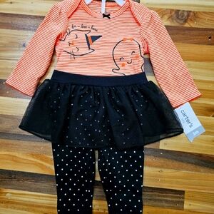 NWT Carter's Fa-boo-lous Halloween 2 piece outfit Brand NEW 3 months
